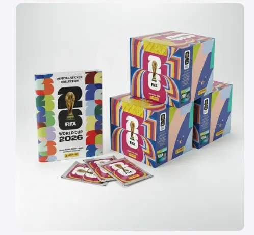 Álbum oficial Mundial 2026 e caixas de cromos